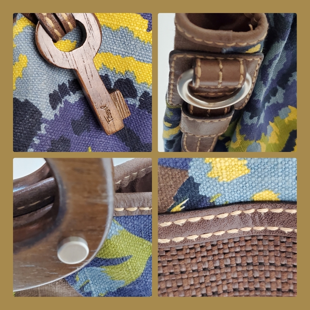 Large retro Fossil purse - Picture 7 of 8